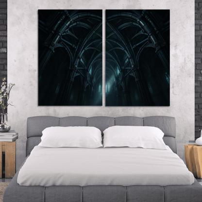 Clockwork Rib Vault Atrium framed paintings
