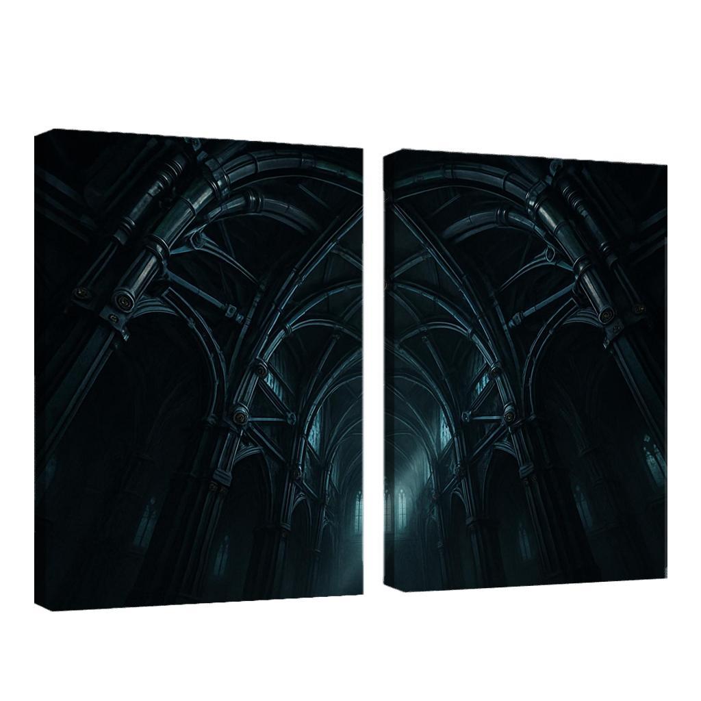 Clockwork Rib Vault Atrium framed paintings