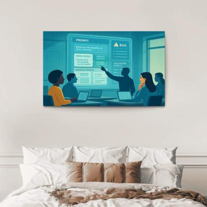 Ethical Prompt Engineering And AI Literacy custom paintings frame