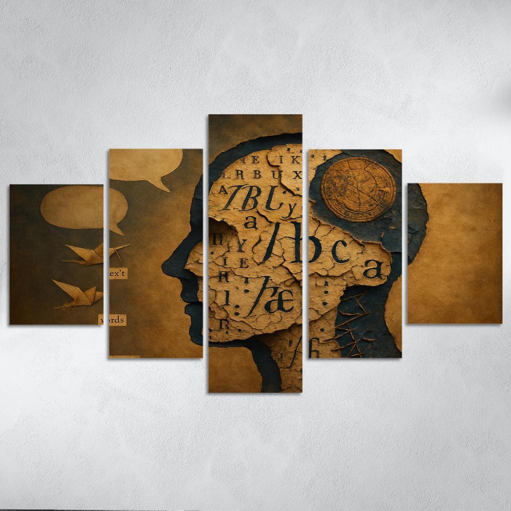 The Archive Of Vanishing Tongues custom paintings frame