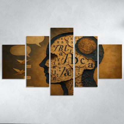 The Archive Of Vanishing Tongues custom paintings frame