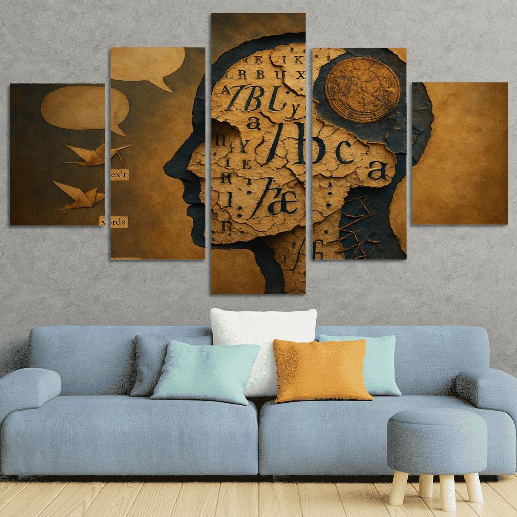 The Archive Of Vanishing Tongues custom paintings frame