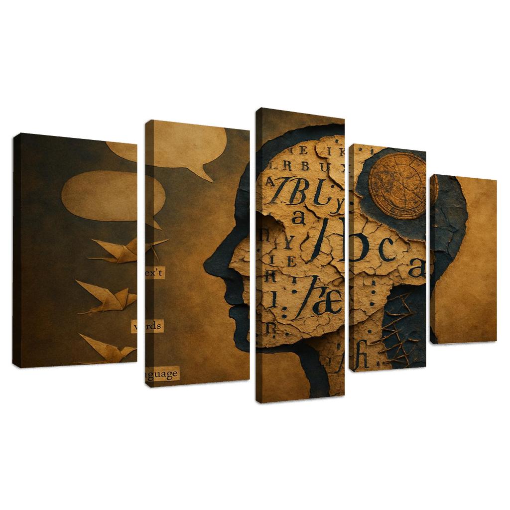 The Archive Of Vanishing Tongues custom paintings frame