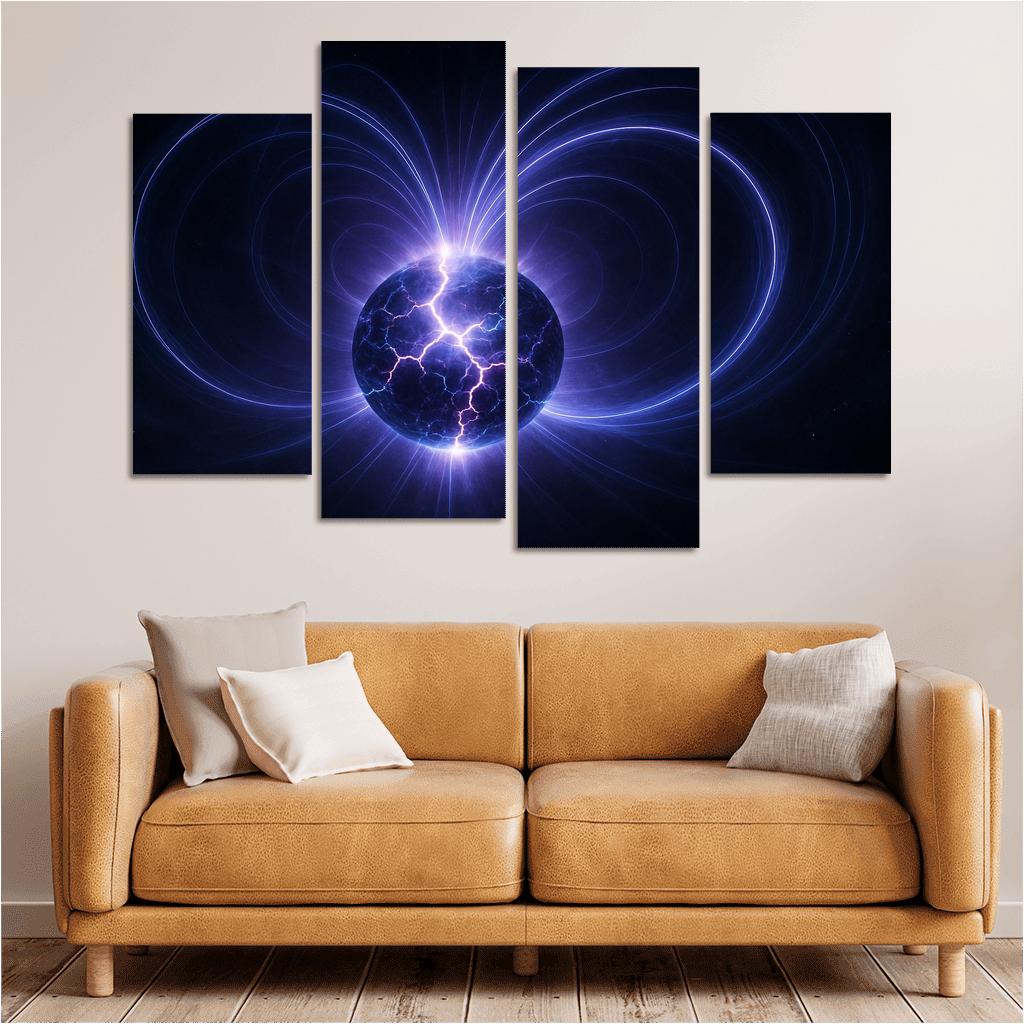 Magnetar Starquake Afterglow oil paintings frame