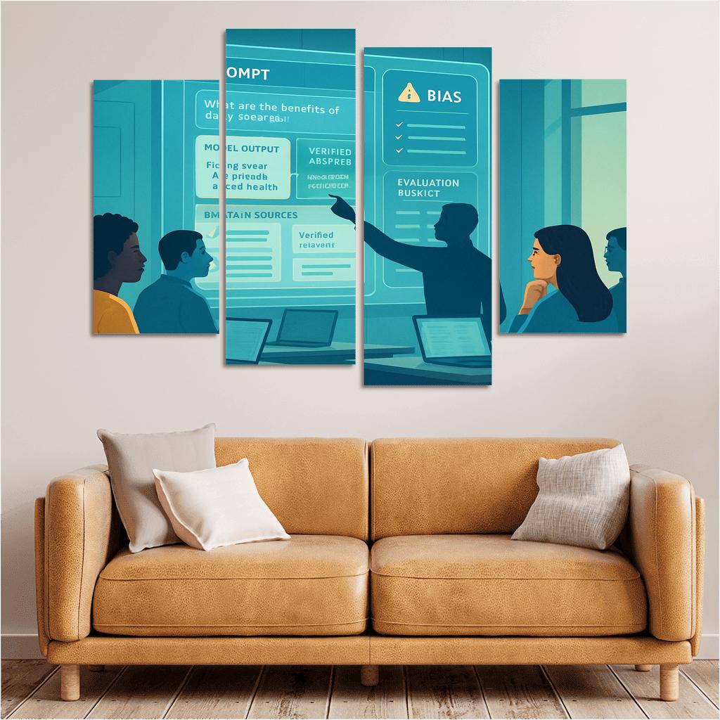Ethical Prompt Engineering And AI Literacy custom paintings frame