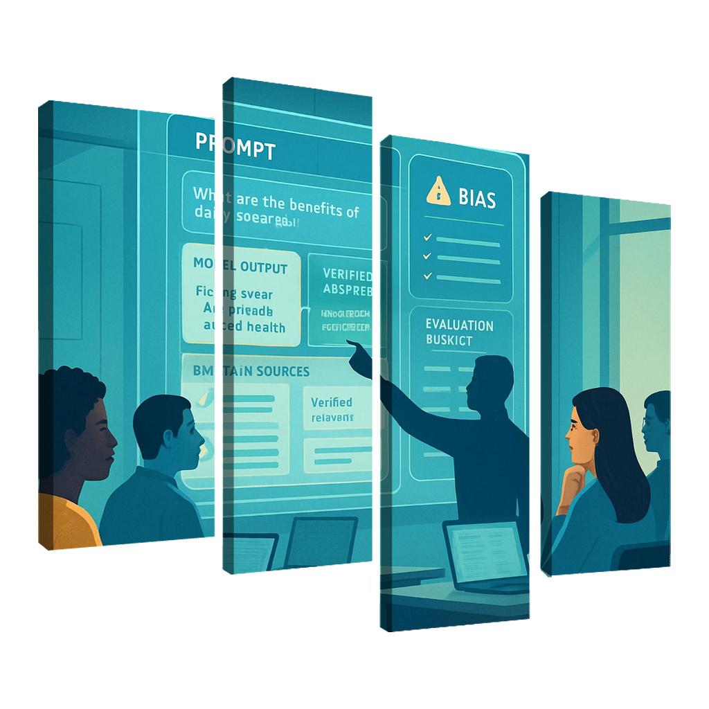 Ethical Prompt Engineering And AI Literacy custom paintings frame