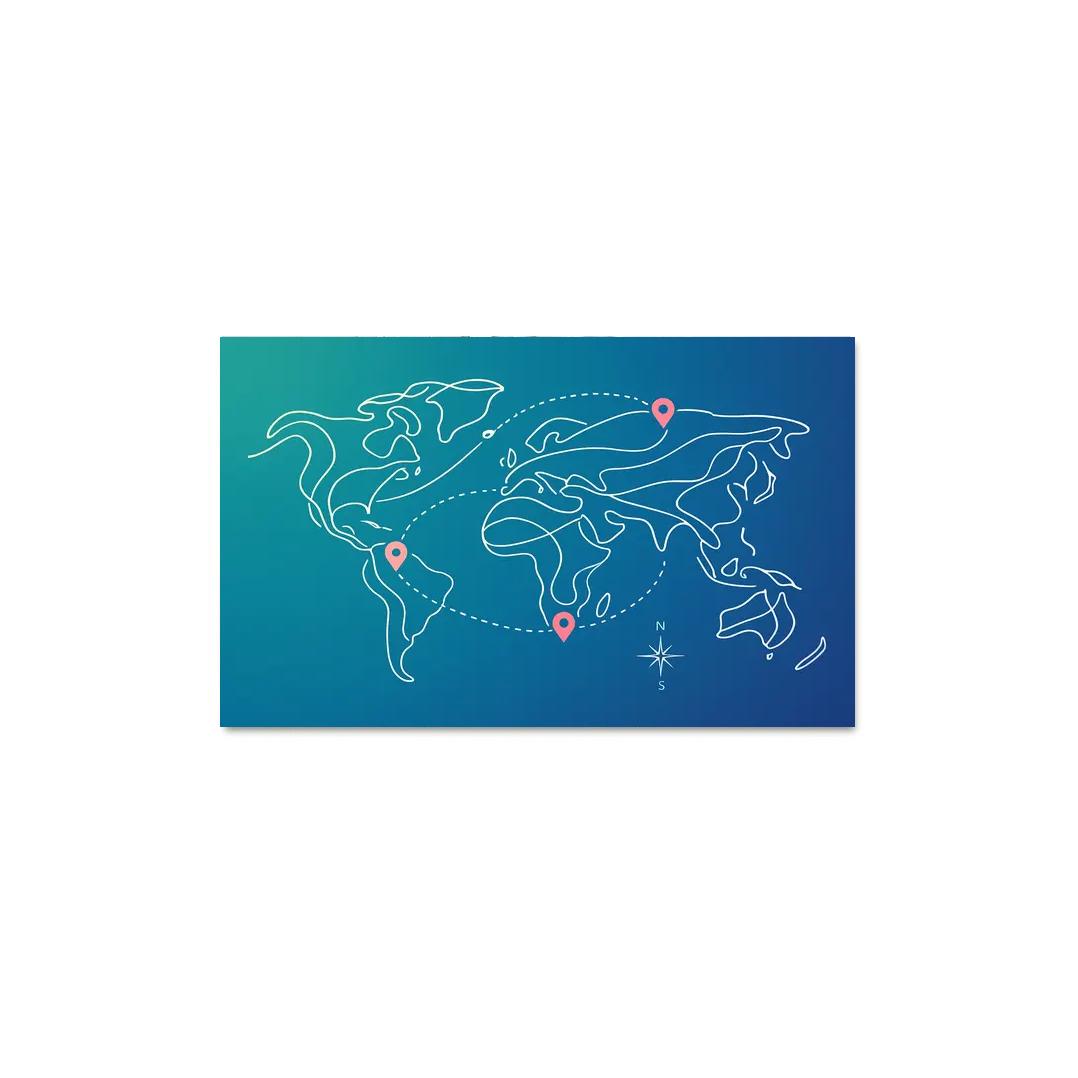 Aurora Current Cartography modern paintings frame