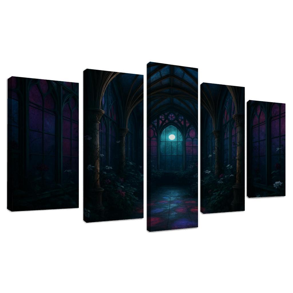 Rib Vault Conservatory Of Night Blooms framed paintings