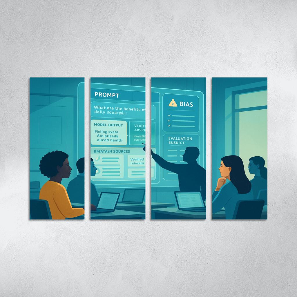 Ethical Prompt Engineering And AI Literacy custom paintings frame