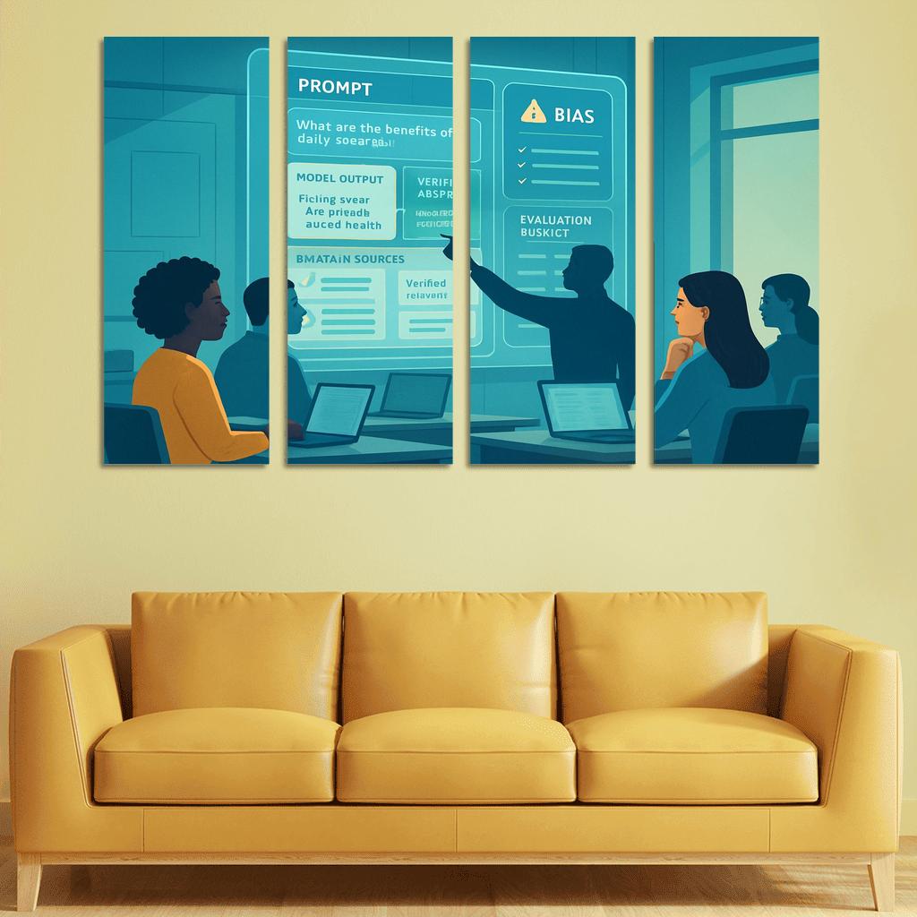 Ethical Prompt Engineering And AI Literacy custom paintings frame