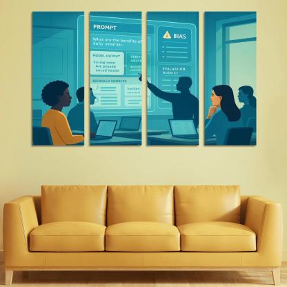 Ethical Prompt Engineering And AI Literacy custom paintings frame
