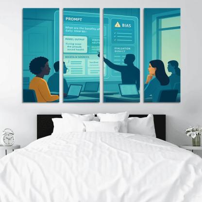 Ethical Prompt Engineering And AI Literacy custom paintings frame