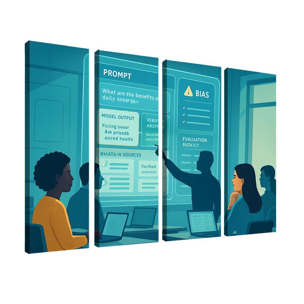 Ethical Prompt Engineering And AI Literacy custom paintings frame