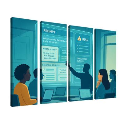 Ethical Prompt Engineering And AI Literacy custom paintings frame