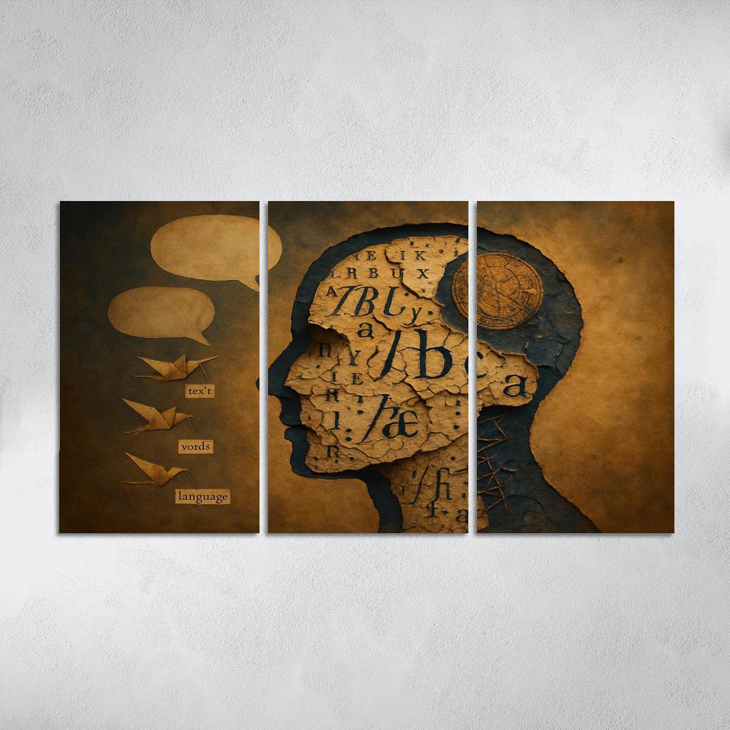 The Archive Of Vanishing Tongues custom paintings frame