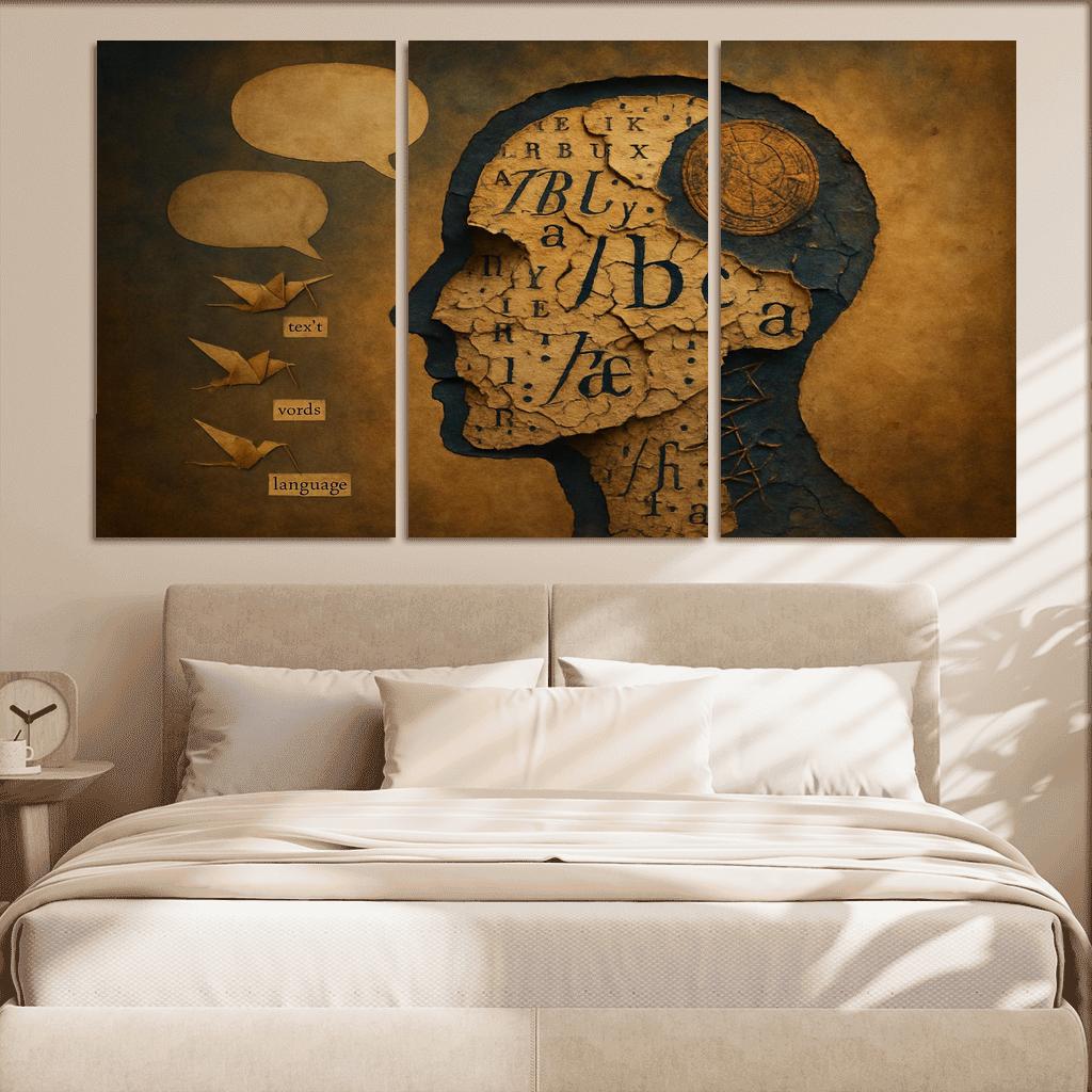 The Archive Of Vanishing Tongues custom paintings frame