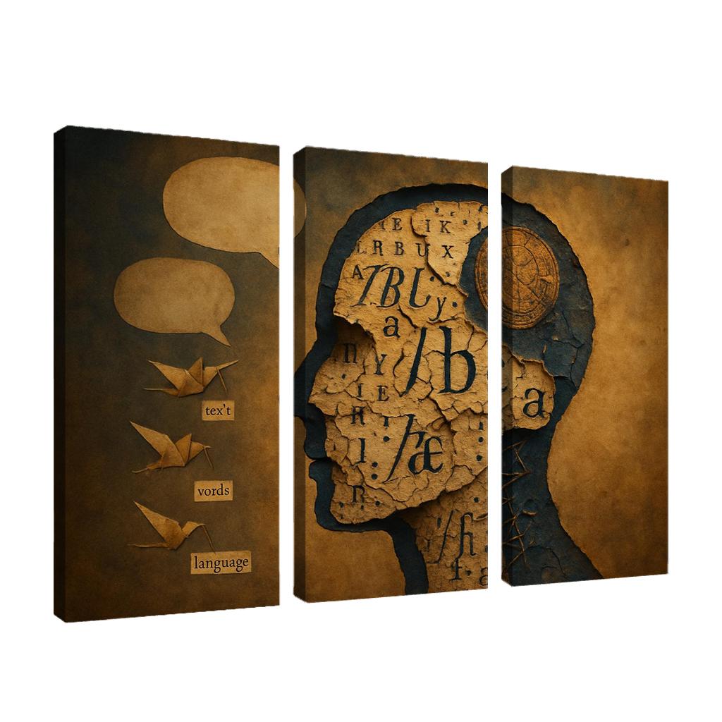 The Archive Of Vanishing Tongues custom paintings frame