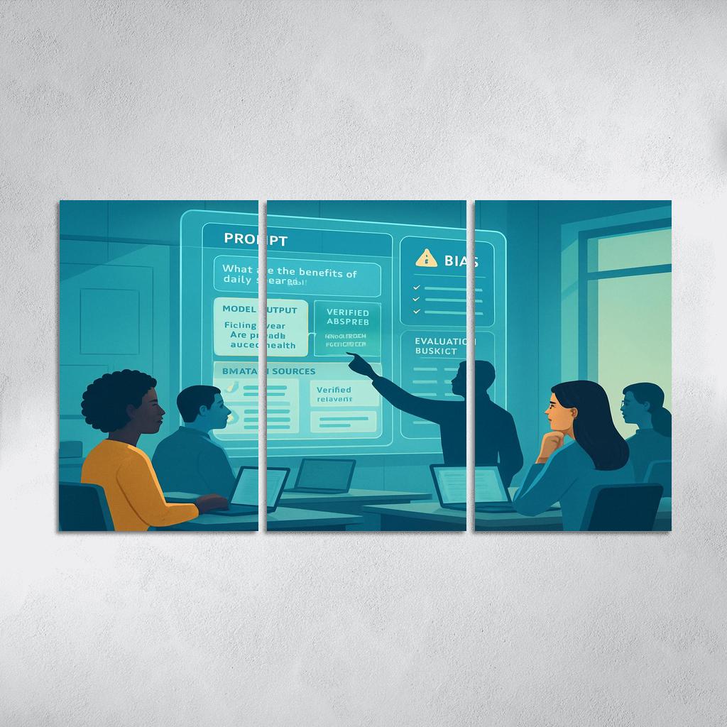 Ethical Prompt Engineering And AI Literacy custom paintings frame