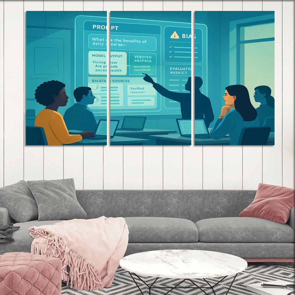 Ethical Prompt Engineering And AI Literacy custom paintings frame