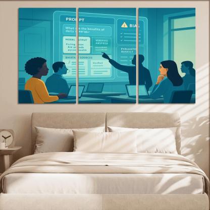 Ethical Prompt Engineering And AI Literacy custom paintings frame