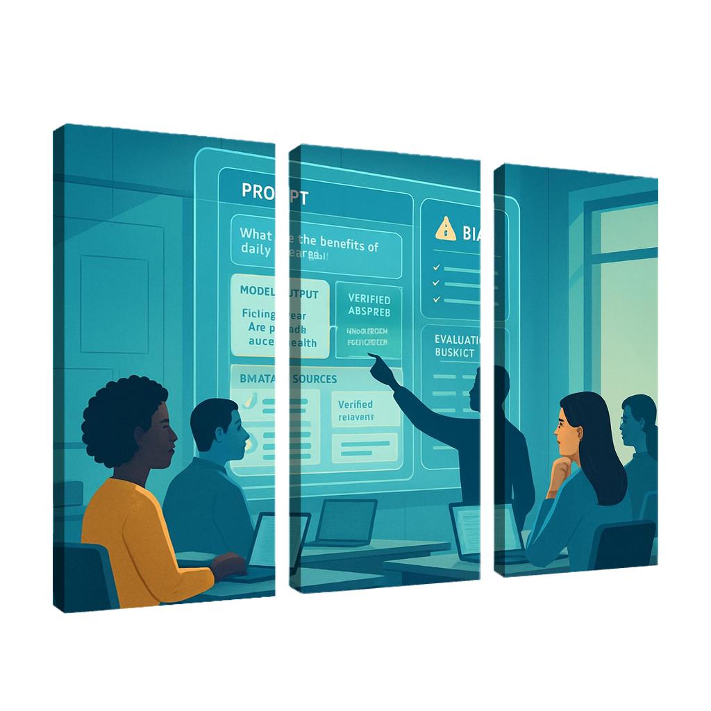 Ethical Prompt Engineering And AI Literacy custom paintings frame