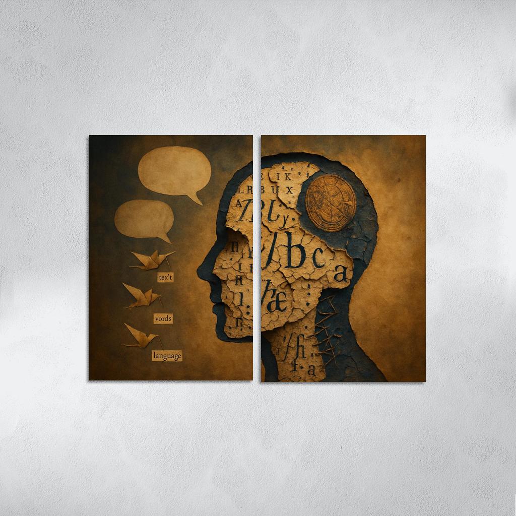 The Archive Of Vanishing Tongues custom paintings frame