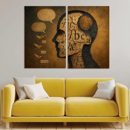 The Archive Of Vanishing Tongues custom paintings frame