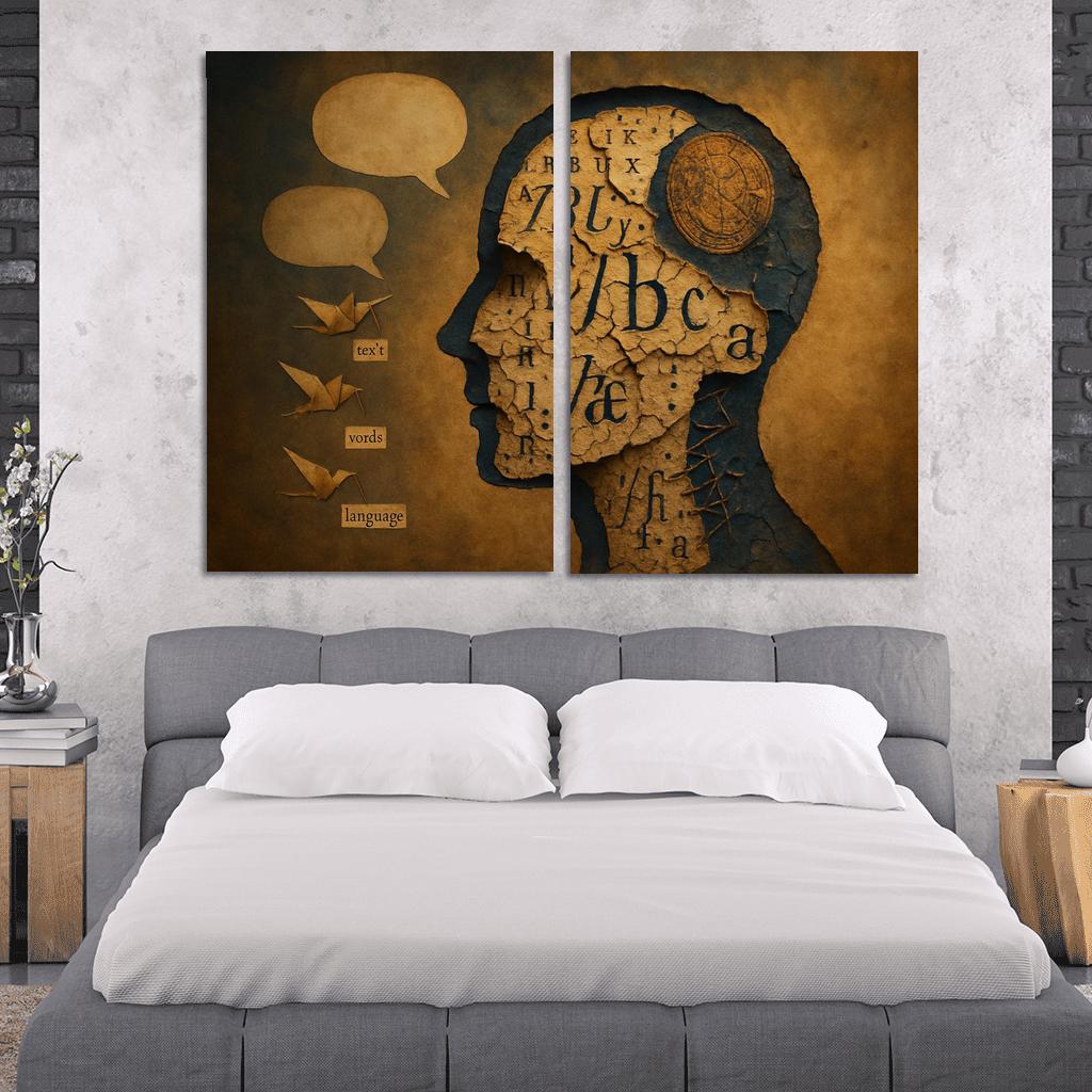 The Archive Of Vanishing Tongues custom paintings frame