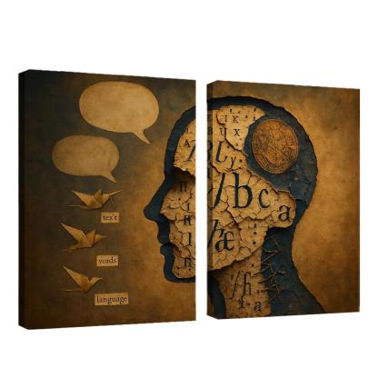 The Archive Of Vanishing Tongues custom paintings frame