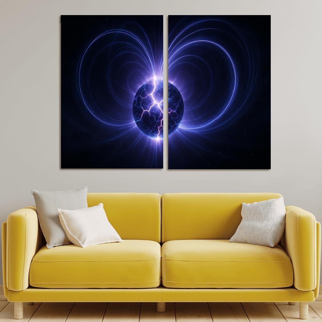 Magnetar Starquake Afterglow oil paintings frame