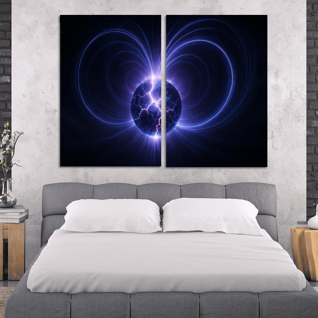 Magnetar Starquake Afterglow oil paintings frame