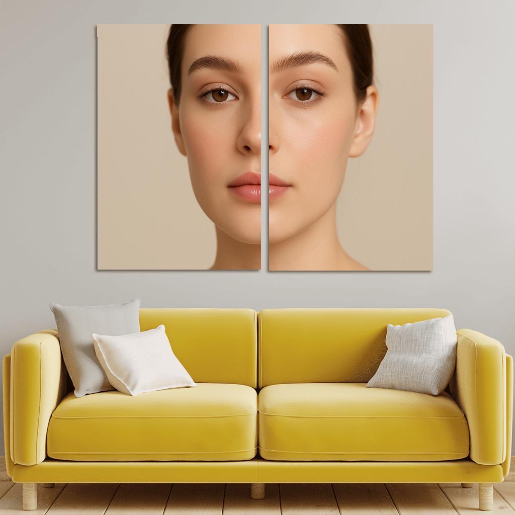 Ceramic Skin Veil Makeup canvas paintings frame