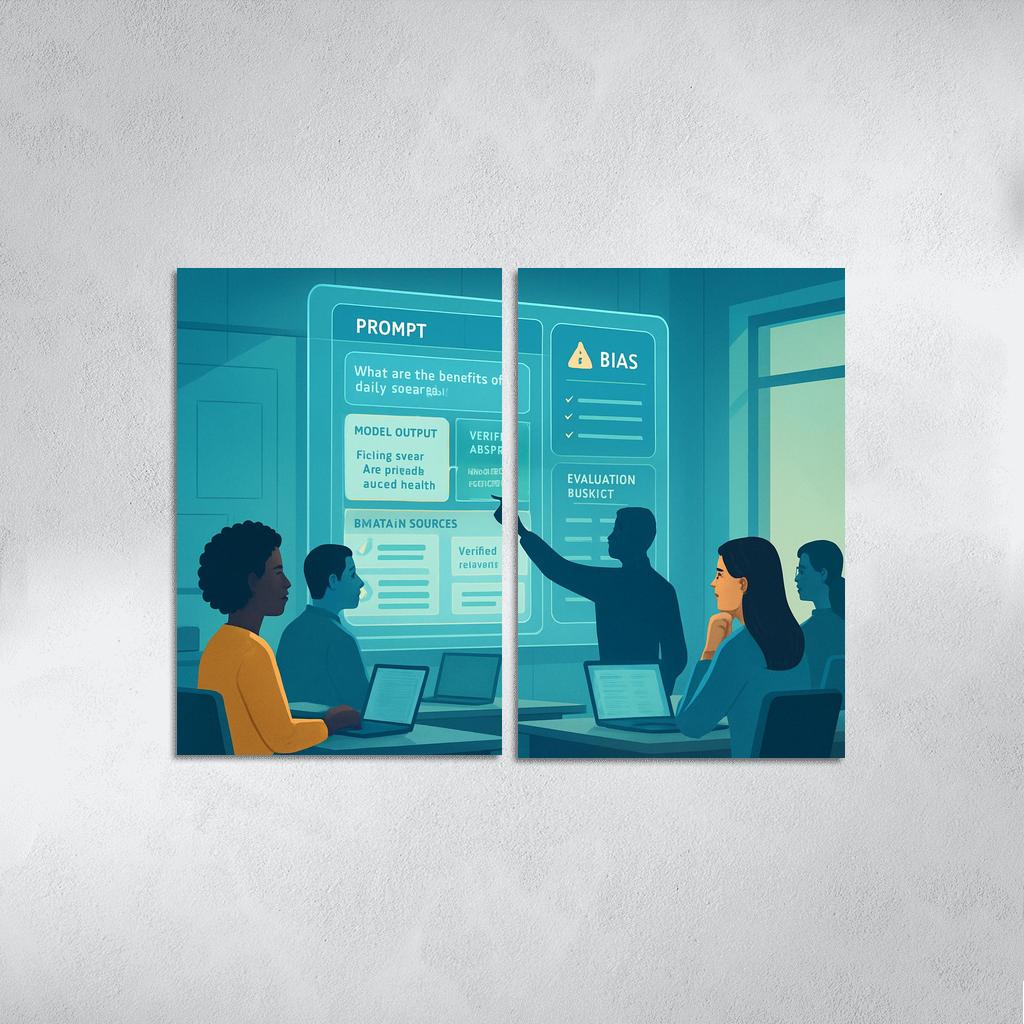 Ethical Prompt Engineering And AI Literacy custom paintings frame