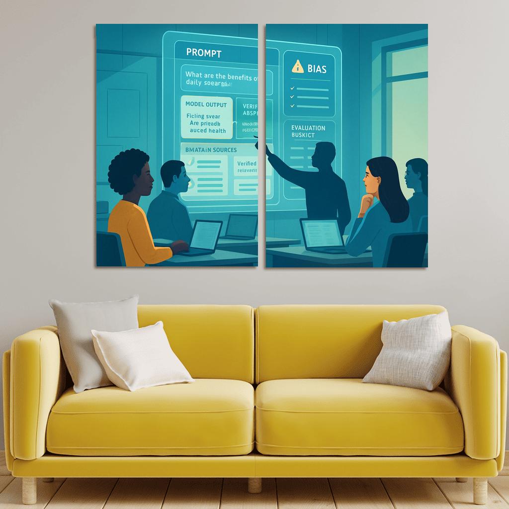 Ethical Prompt Engineering And AI Literacy custom paintings frame