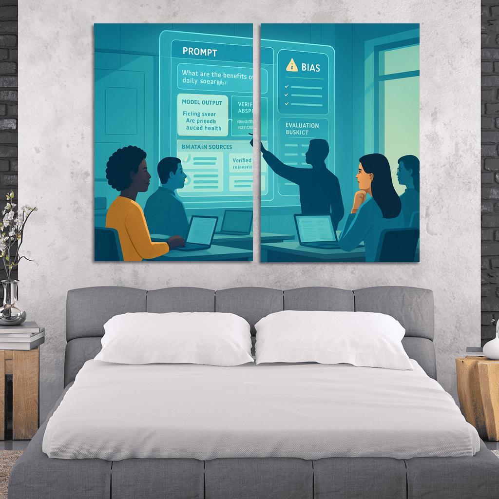 Ethical Prompt Engineering And AI Literacy custom paintings frame