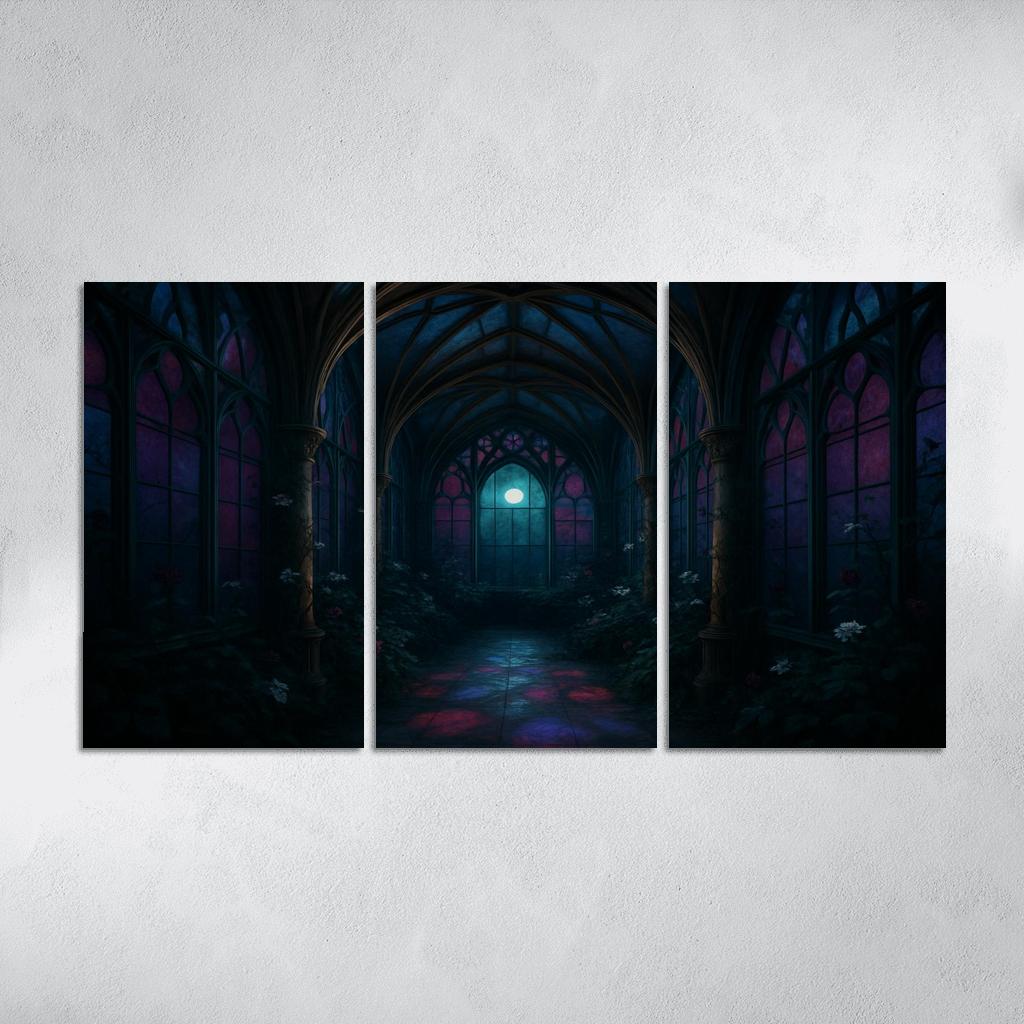 Rib Vault Conservatory Of Night Blooms framed paintings