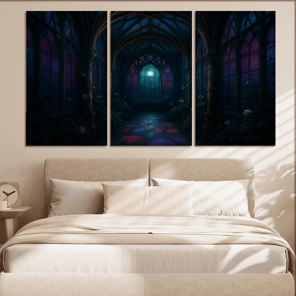 Rib Vault Conservatory Of Night Blooms framed paintings
