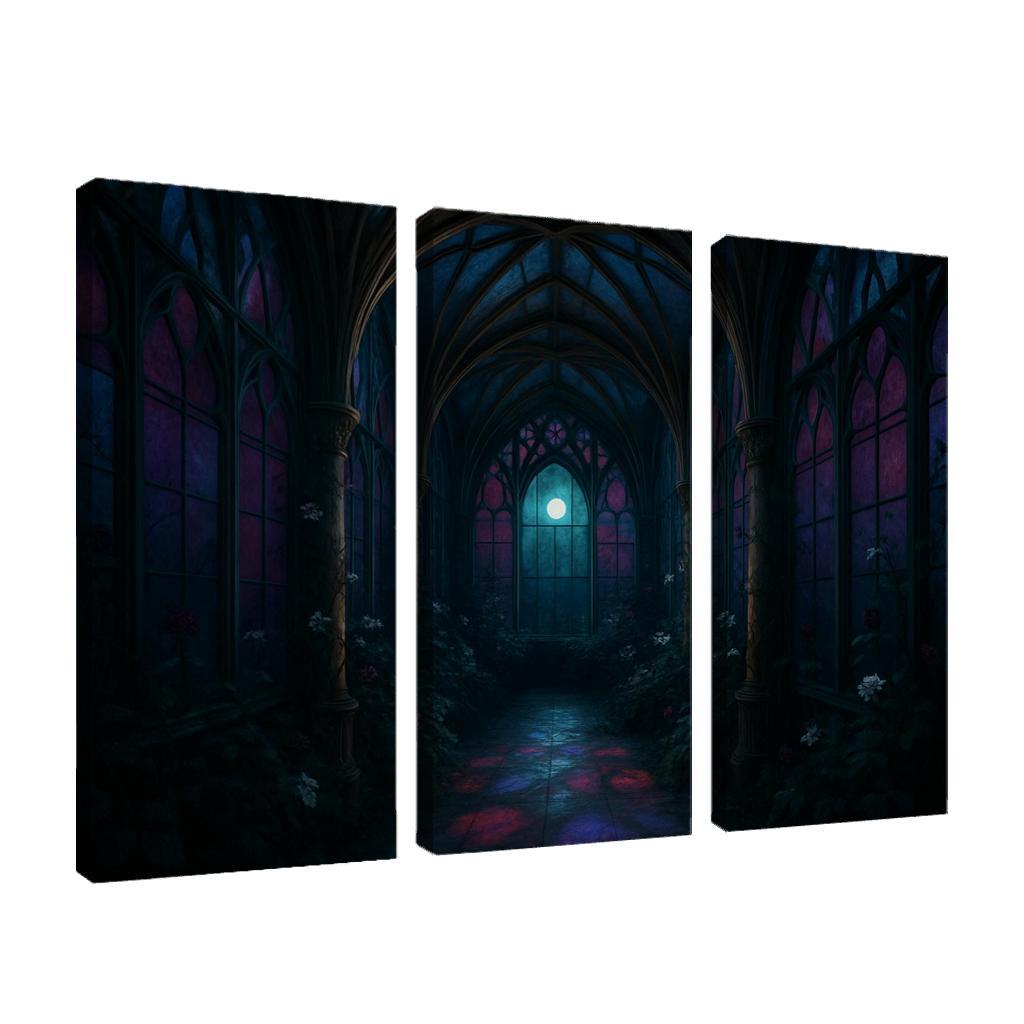 Rib Vault Conservatory Of Night Blooms framed paintings