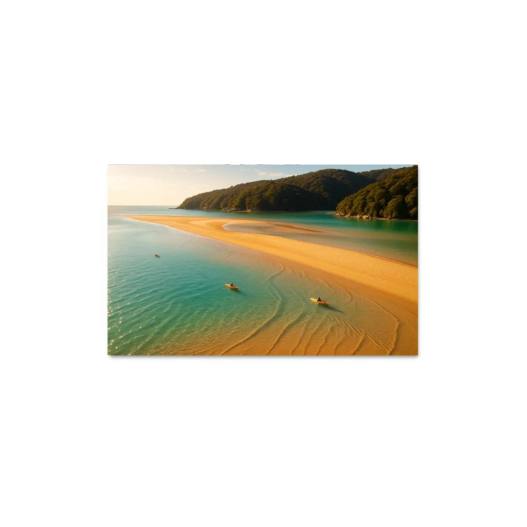 Awaroa Inlet Sandbar Lagoon Escape art trends