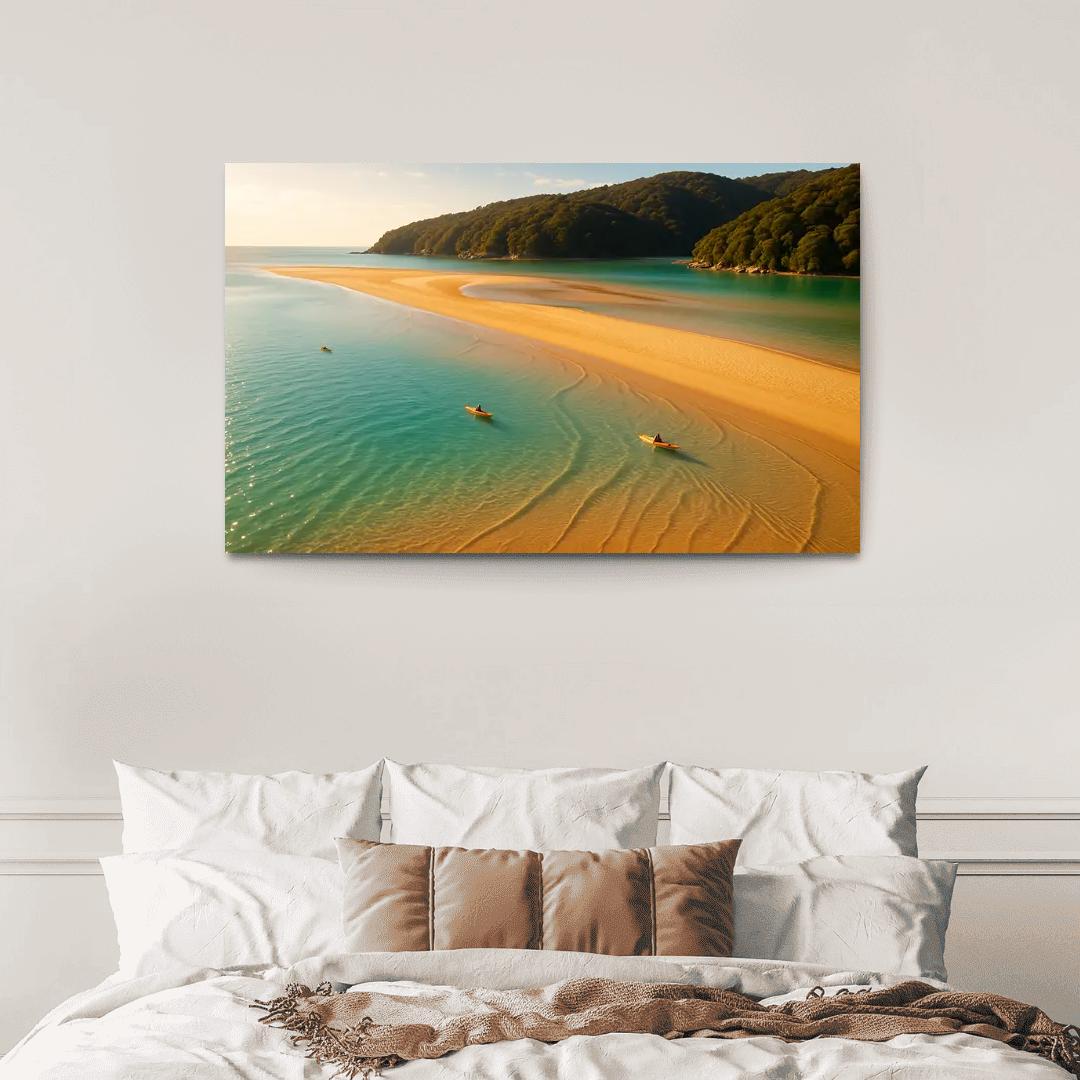 Awaroa Inlet Sandbar Lagoon Escape art trends