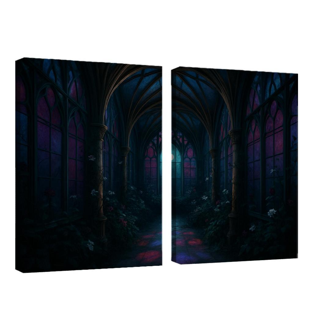 Rib Vault Conservatory Of Night Blooms framed paintings