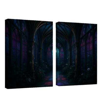 Rib Vault Conservatory Of Night Blooms framed paintings