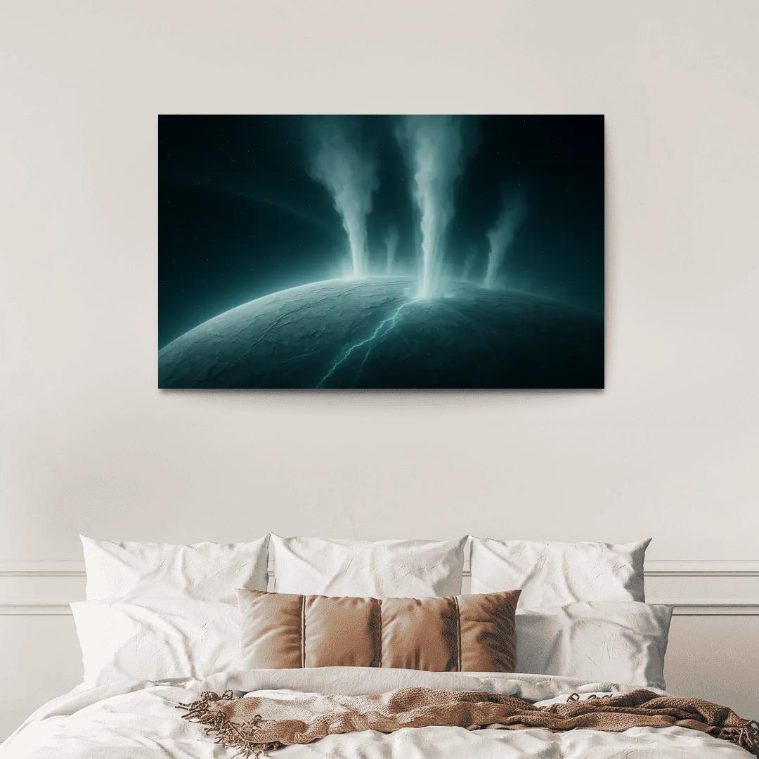 Hydrothermal Plumes On An Ocean Moon canvas paintings frame