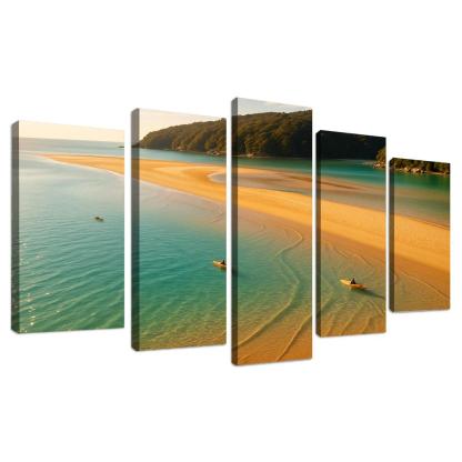 Awaroa Inlet Sandbar Lagoon Escape art trends