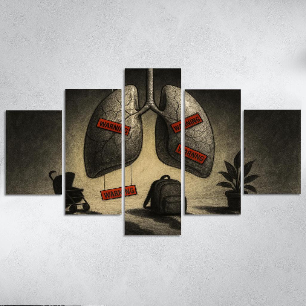 Breath Debt The Hidden Cost Of Air custom paintings frame