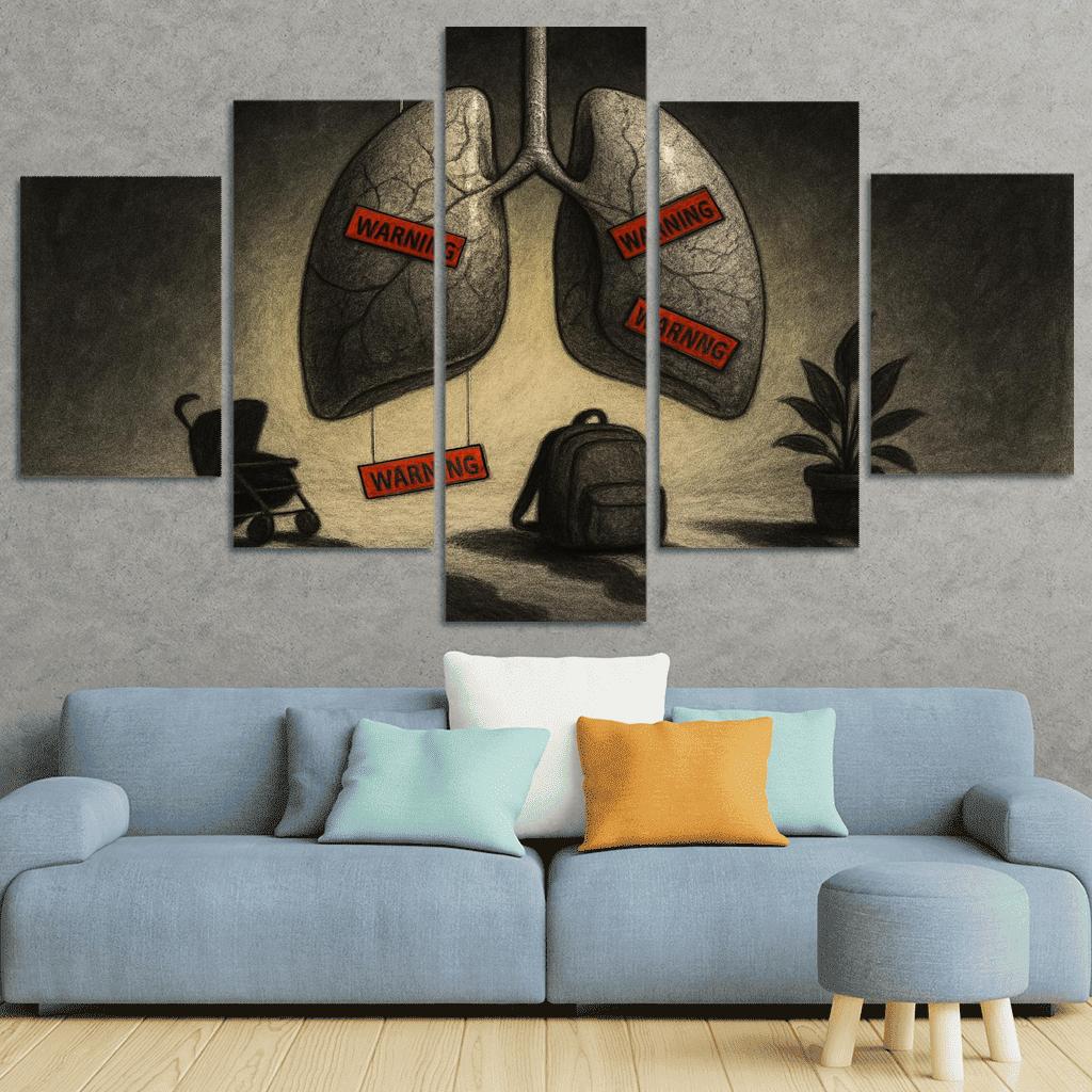 Breath Debt The Hidden Cost Of Air custom paintings frame