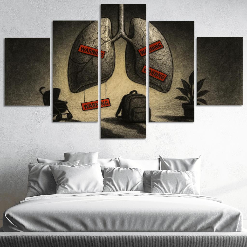 Breath Debt The Hidden Cost Of Air custom paintings frame