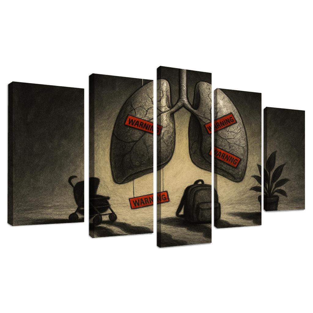 Breath Debt The Hidden Cost Of Air custom paintings frame