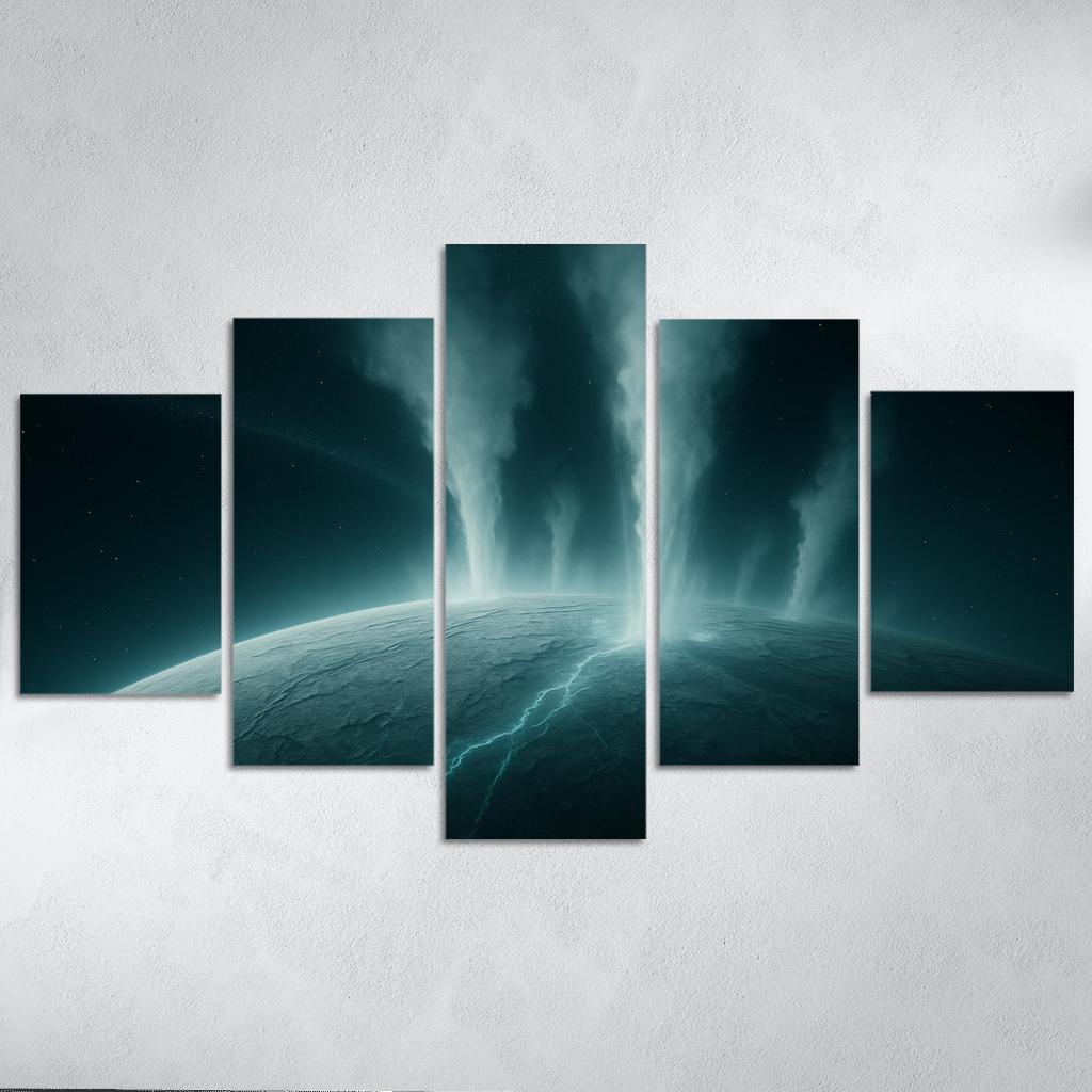 Hydrothermal Plumes On An Ocean Moon canvas paintings frame