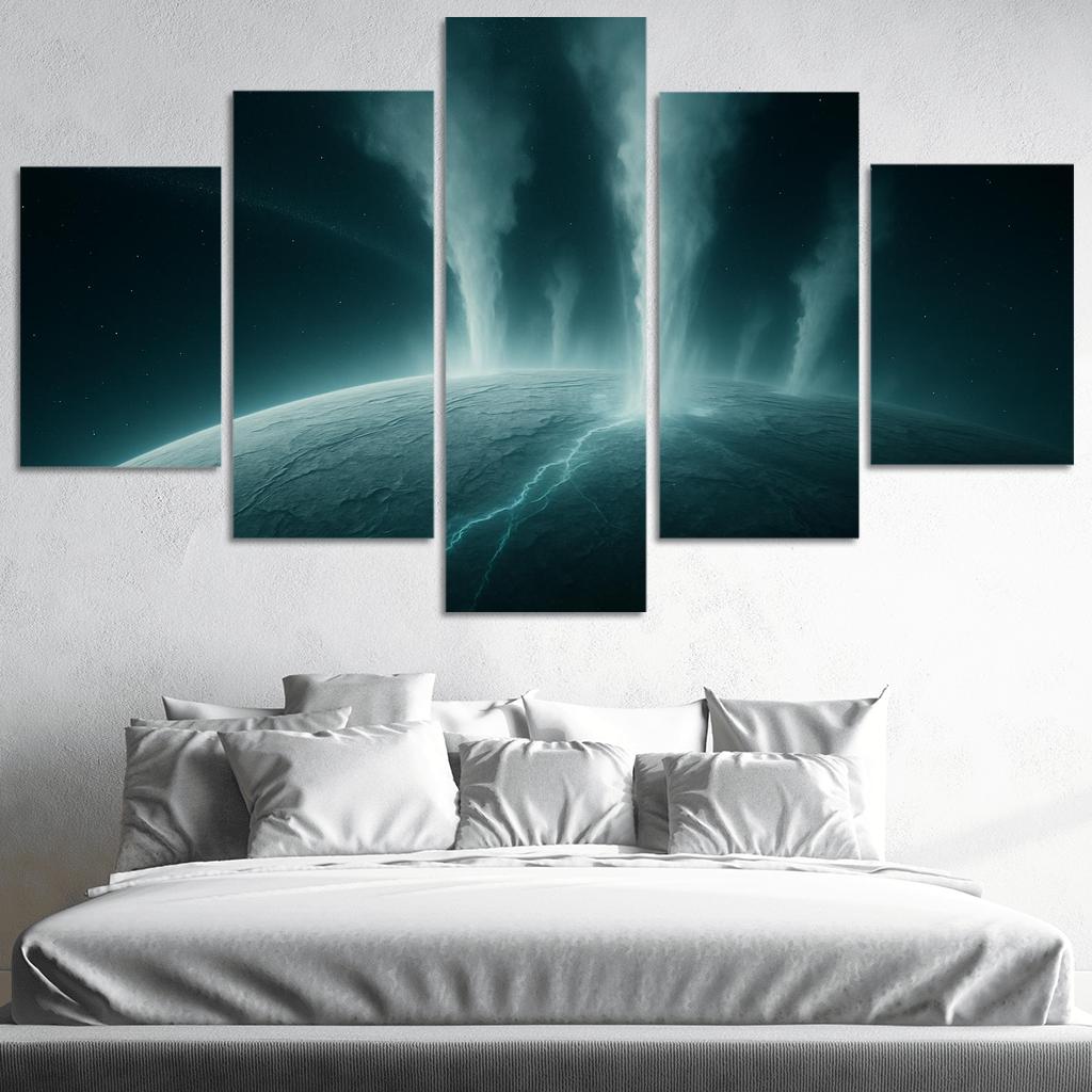 Hydrothermal Plumes On An Ocean Moon canvas paintings frame